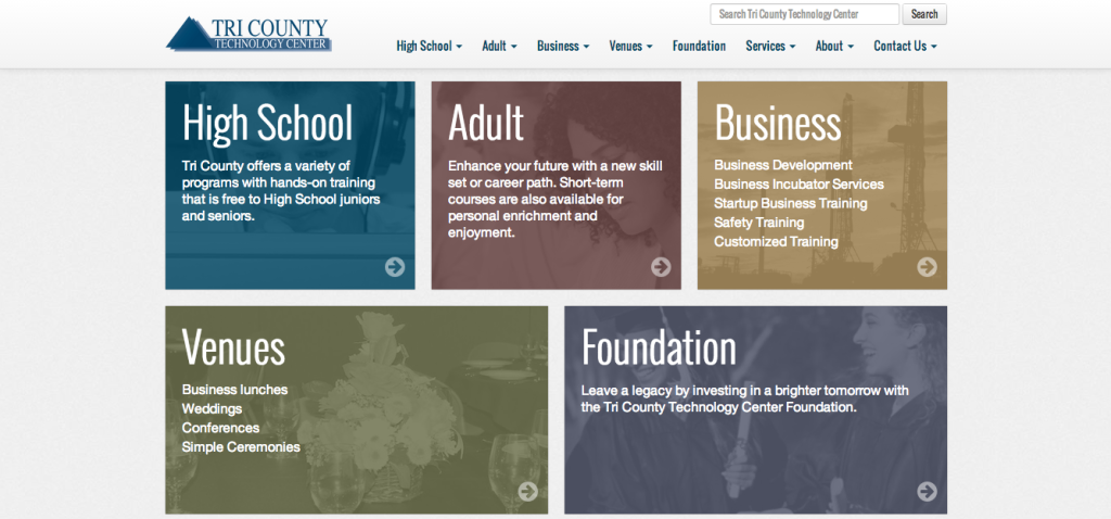 Tri County tech Web Design | custom design Homepage
